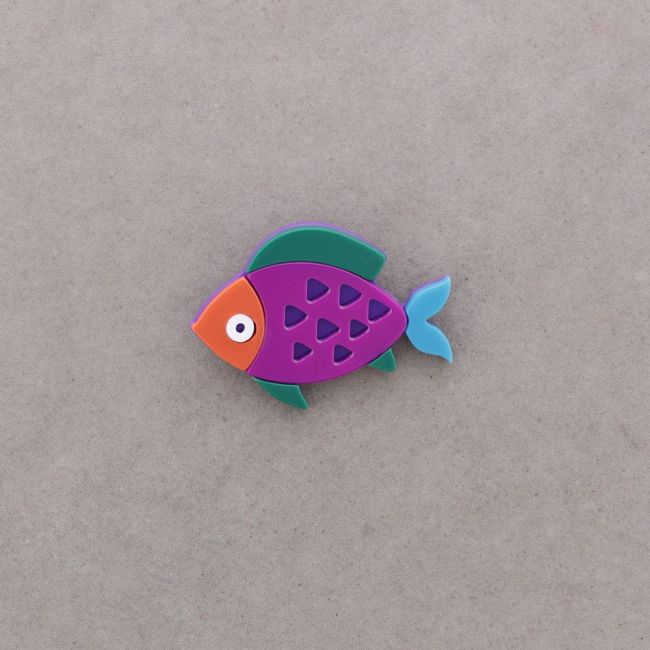 RESIN FISH BROOCH