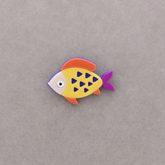 RESIN FISH BROOCH