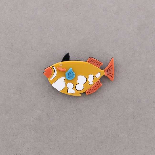 RESIN FISH BROOCH