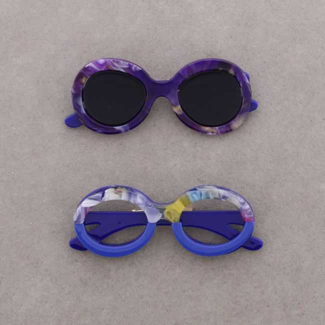 BROCHE SET 2 GAFAS RESINA
