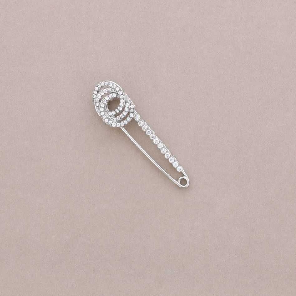 BROCHE ALFILER IMPERDIBLE METAL CRISTALES