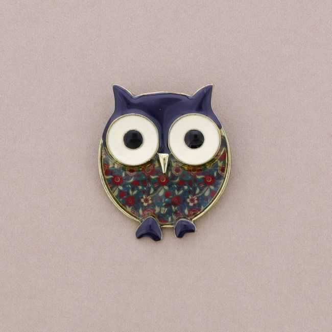 BROCHE METAL ESMALTE