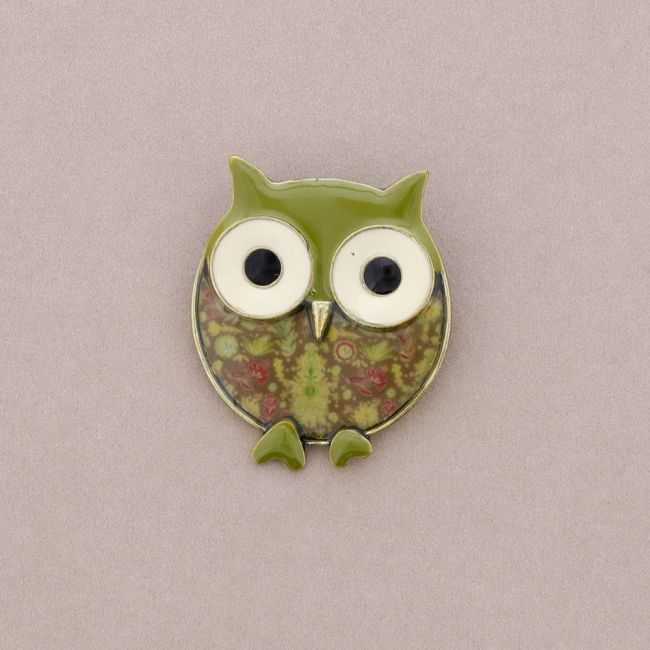 BROCHE METAL ESMALTE