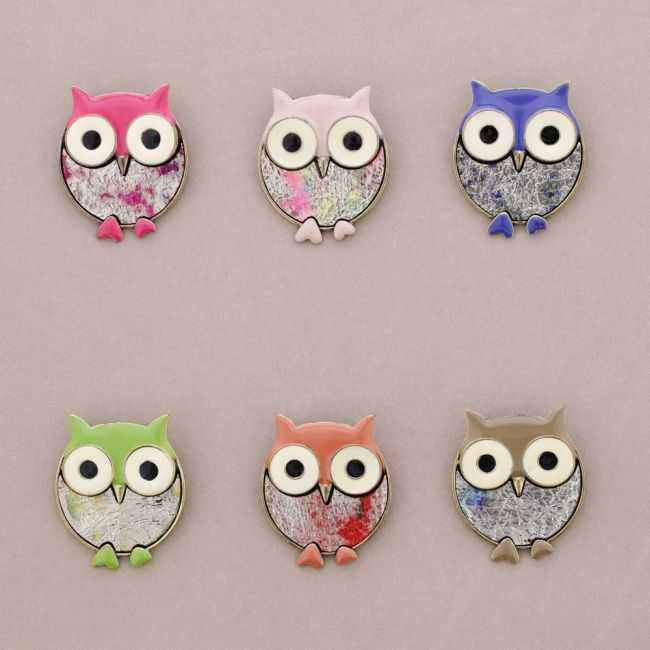 BROCHE METAL ESMALTE