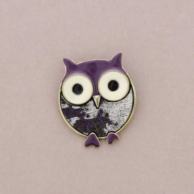 BROCHE METAL ESMALTE