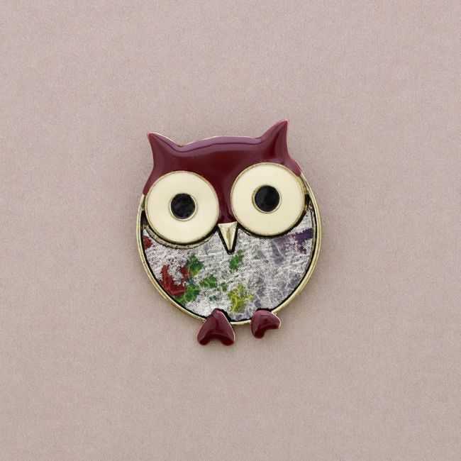 BROCHE METAL ESMALTE