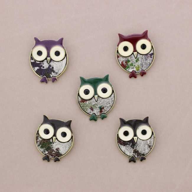 BROCHE METAL ESMALTE