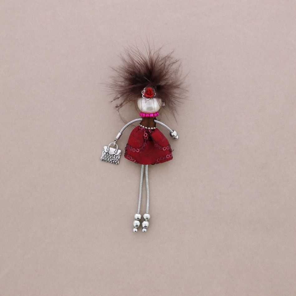 LADY QUEEN DOLL BROOCH