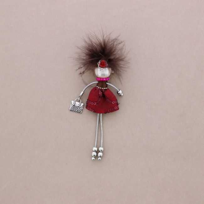 LADY QUEEN DOLL BROOCH