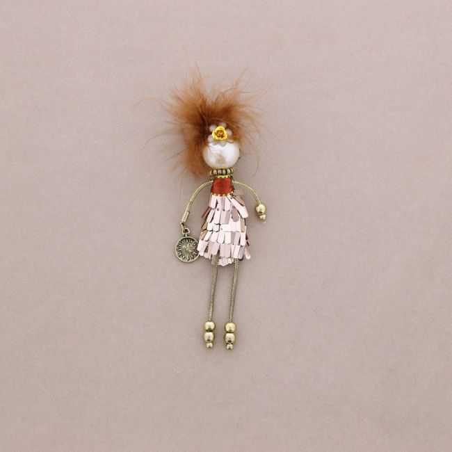 LADY QUEEN DOLL BROOCH