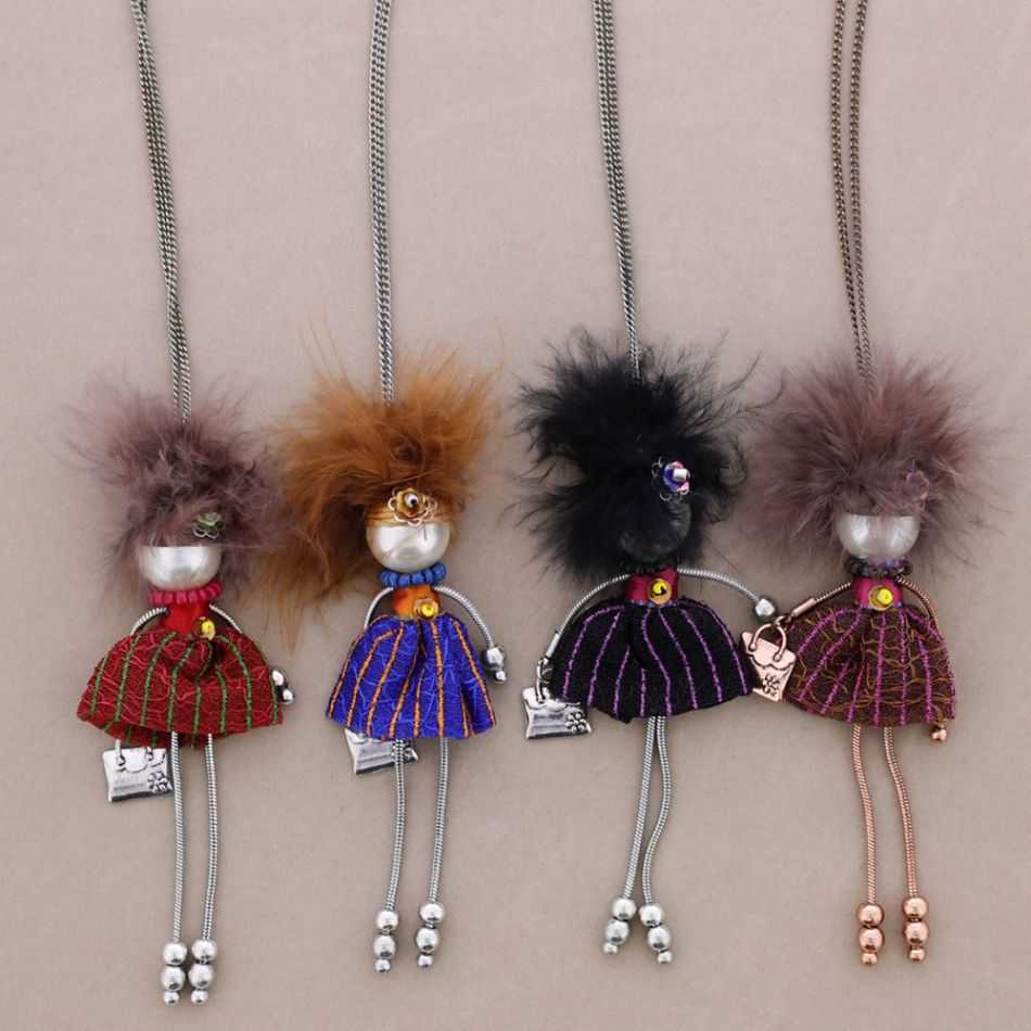 COLLAR LARGO COLG. MUÑECA LADY QUEEN