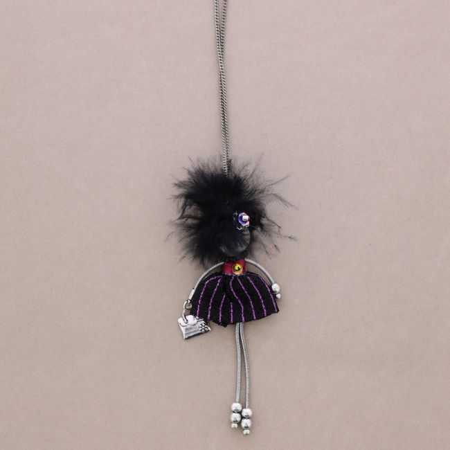 COLLAR LARGO COLG. MUÑECA LADY QUEEN