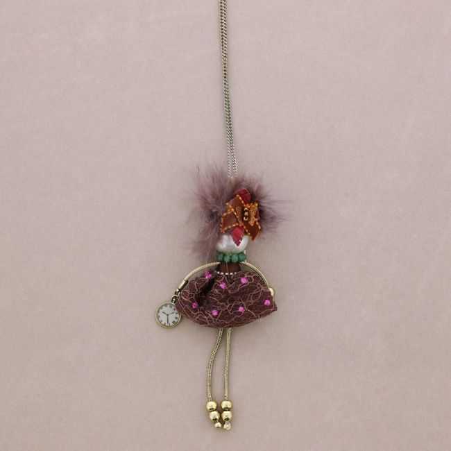 COLLAR LARGO COLG. MUÑECA LADY QUEEN