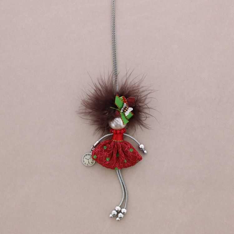 LONG PENDANT NECKLACE LADY QUEEN DOLL 2