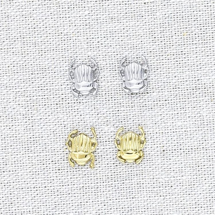PENDIENTES PRESIÓN ACERO INSECTO 2