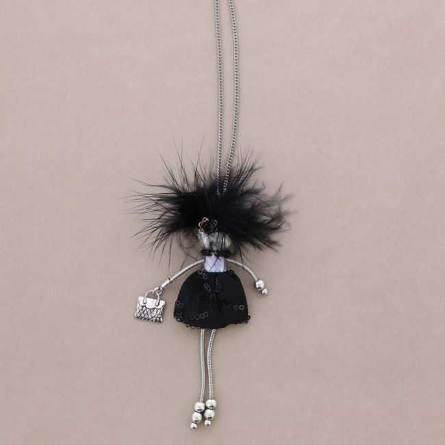COLLAR LARGO COLG. MUÑECA LADY QUEEN