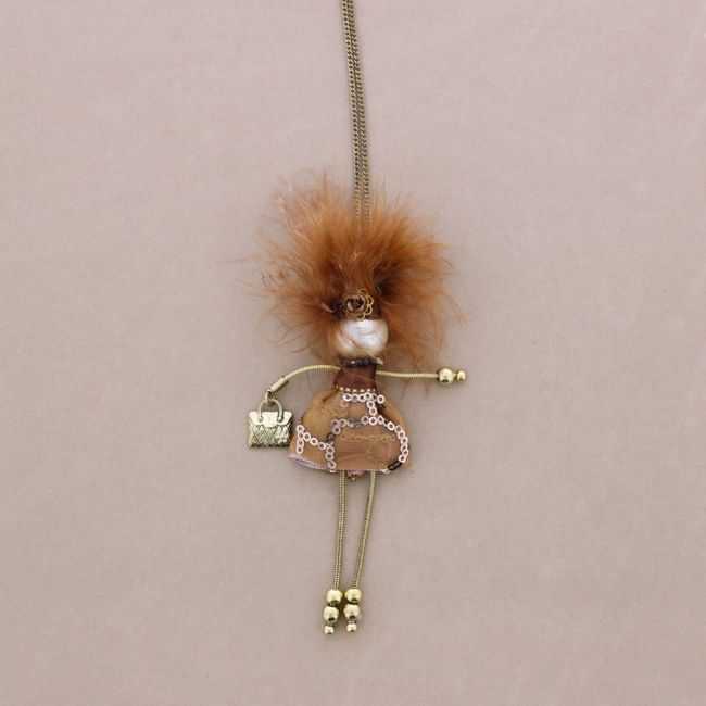 COLLAR LARGO COLG. MUÑECA LADY QUEEN