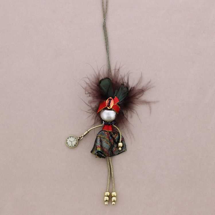 COLLAR LARGO COLG. MUÑECA LADY QUEEN