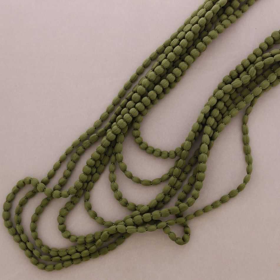 COLLAR MULTI VUELTAS LANA BOLITAS