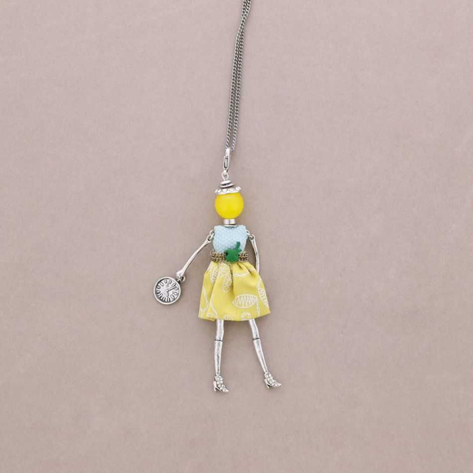 LONG NECKLACE DOLL PENDANT