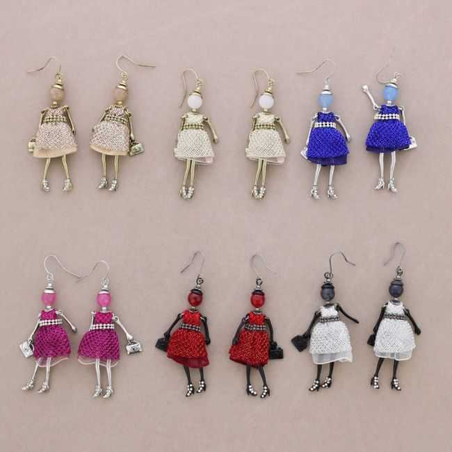 DOLL PENDANT EARRINGS