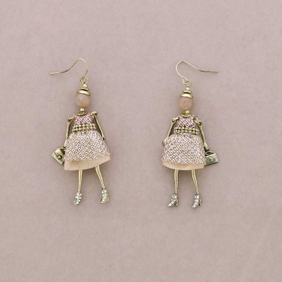 DOLL PENDANT EARRINGS