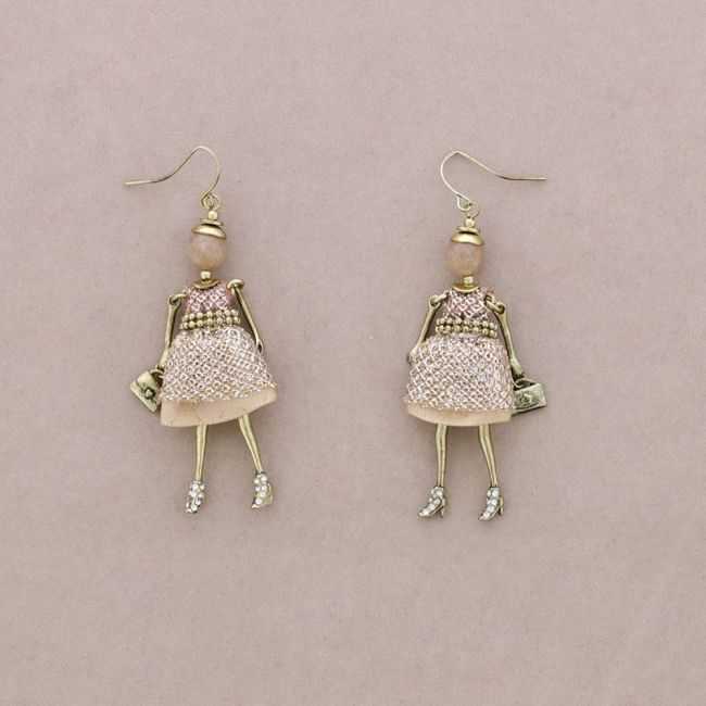 DOLL PENDANT EARRINGS