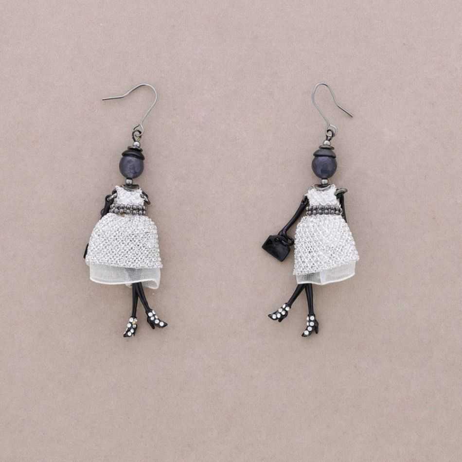 DOLL PENDANT EARRINGS