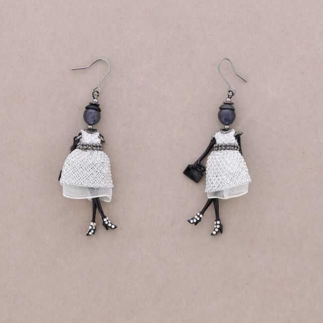 DOLL PENDANT EARRINGS