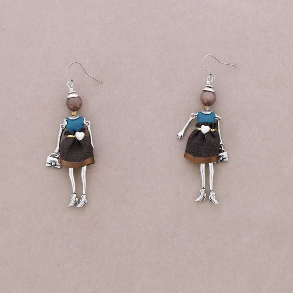 DOLL PENDANT EARRINGS