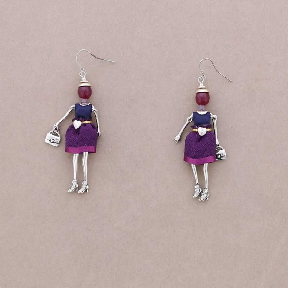 DOLL PENDANT EARRINGS