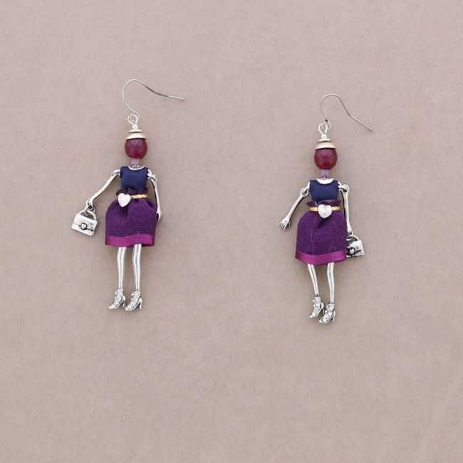 DOLL PENDANT EARRINGS
