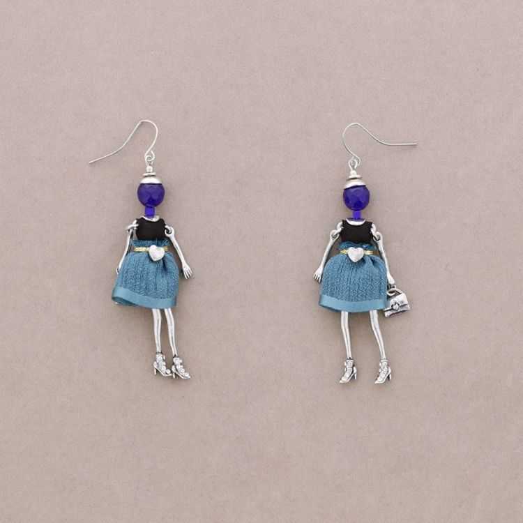 DOLL PENDANT EARRINGS