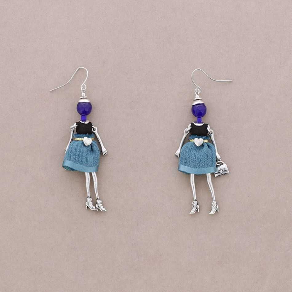 DOLL PENDANT EARRINGS