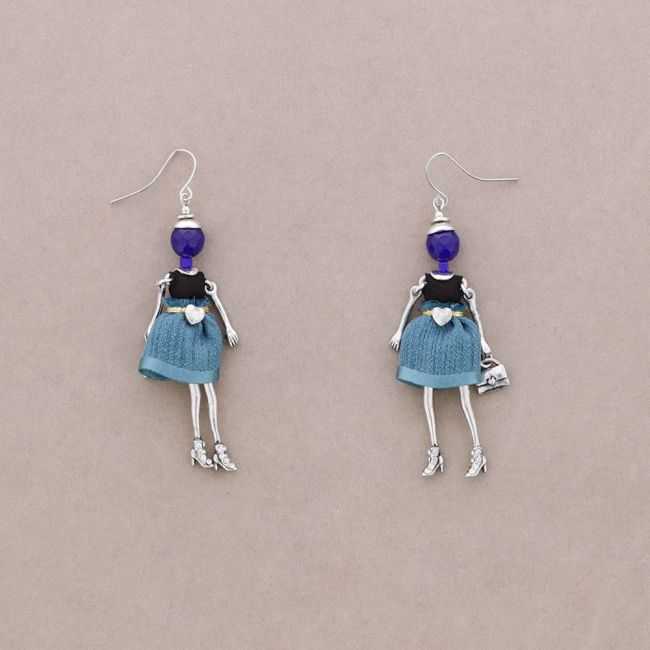 DOLL PENDANT EARRINGS
