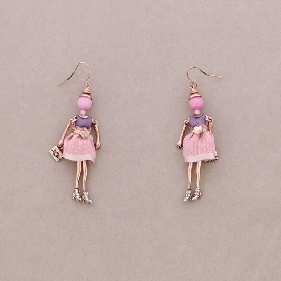 DOLL PENDANT EARRINGS