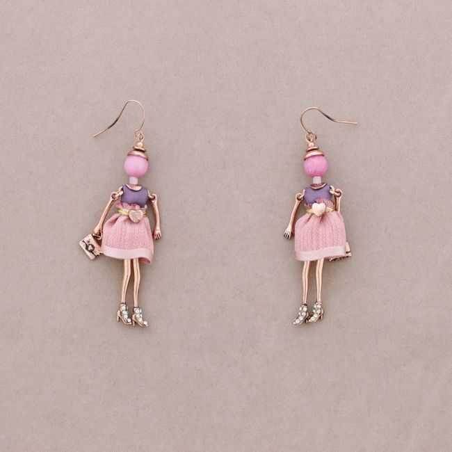 DOLL PENDANT EARRINGS