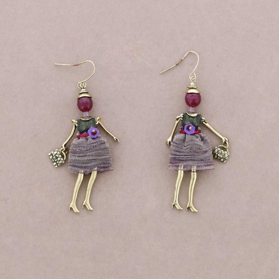 DOLL PENDANT EARRINGS