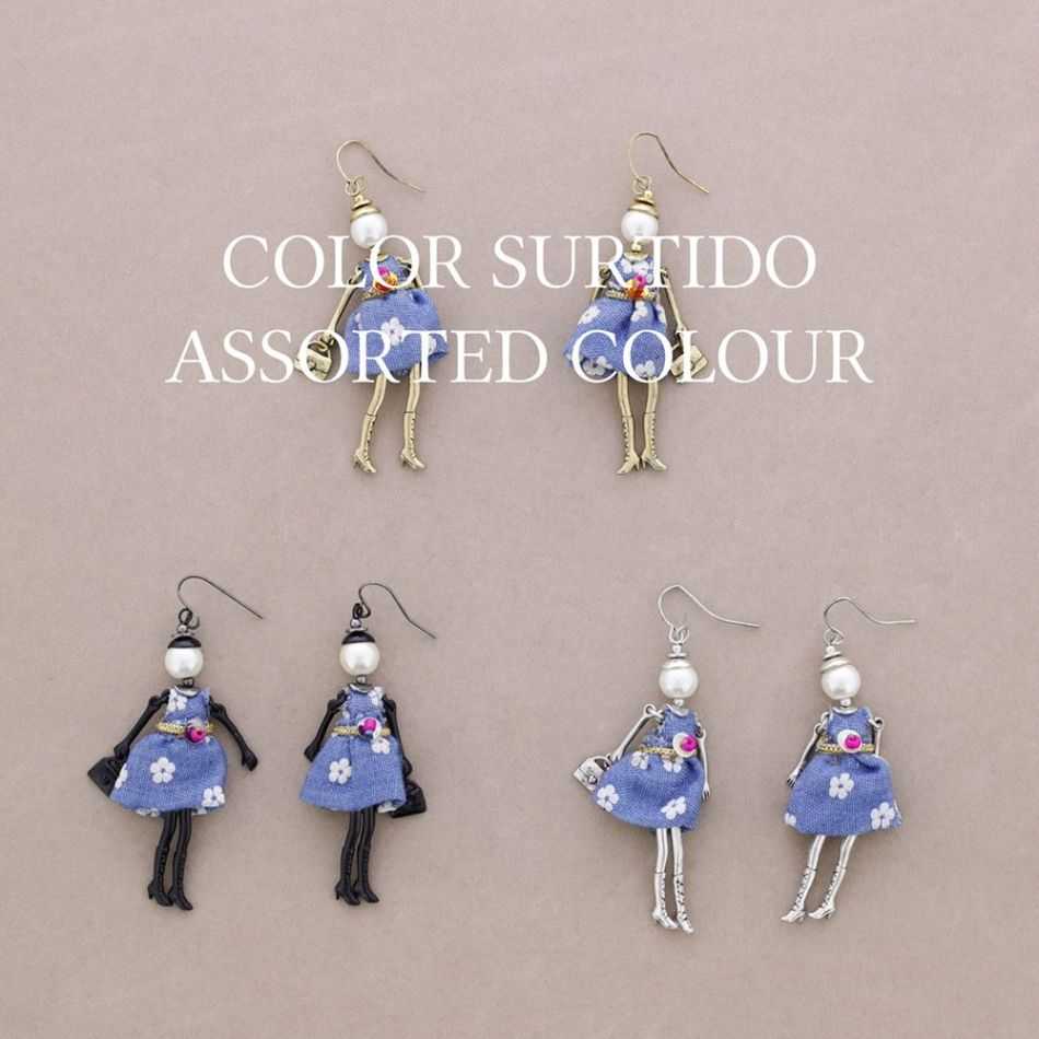 DOLL PENDANT EARRINGS