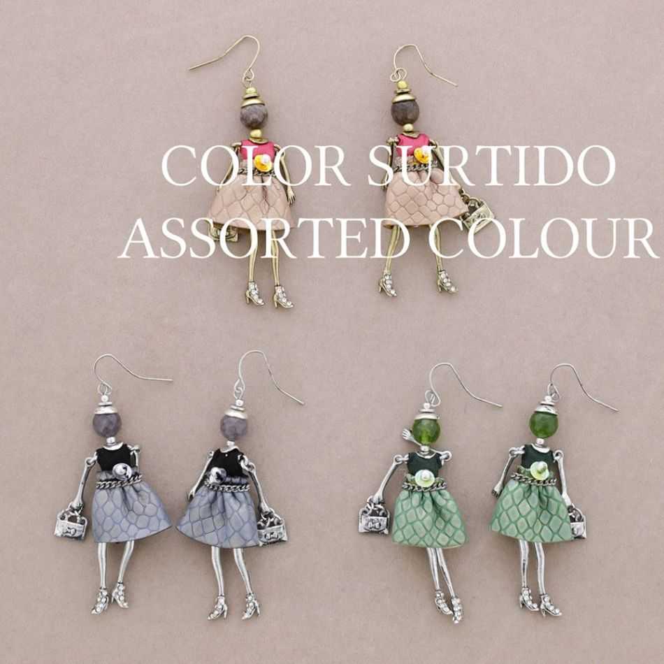 DOLL PENDANT EARRINGS