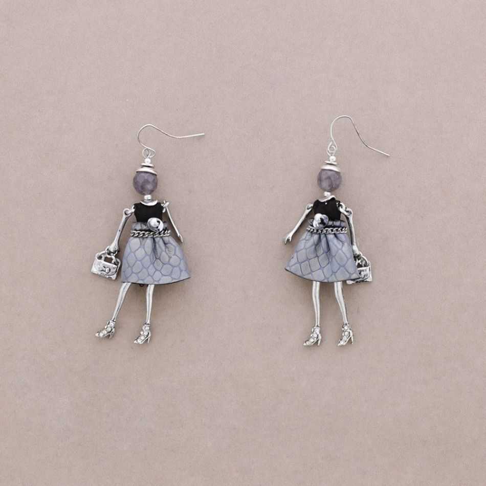 DOLL PENDANT EARRINGS