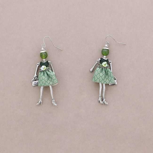 DOLL PENDANT EARRINGS