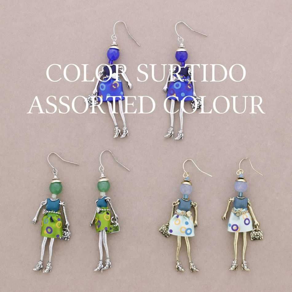 DOLL PENDANT EARRINGS