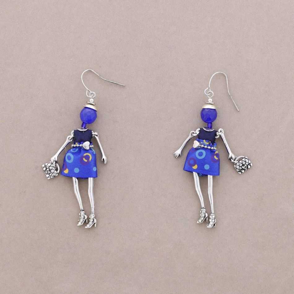 DOLL PENDANT EARRINGS