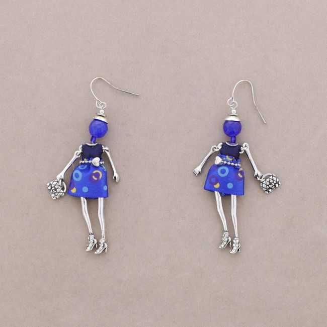 DOLL PENDANT EARRINGS