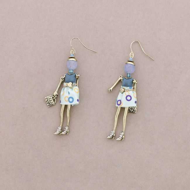 DOLL PENDANT EARRINGS