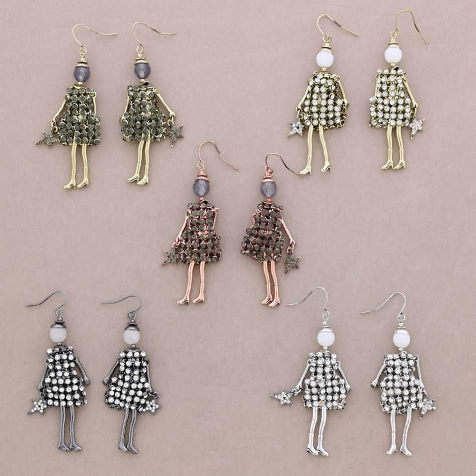 DOLL PENDANT EARRINGS