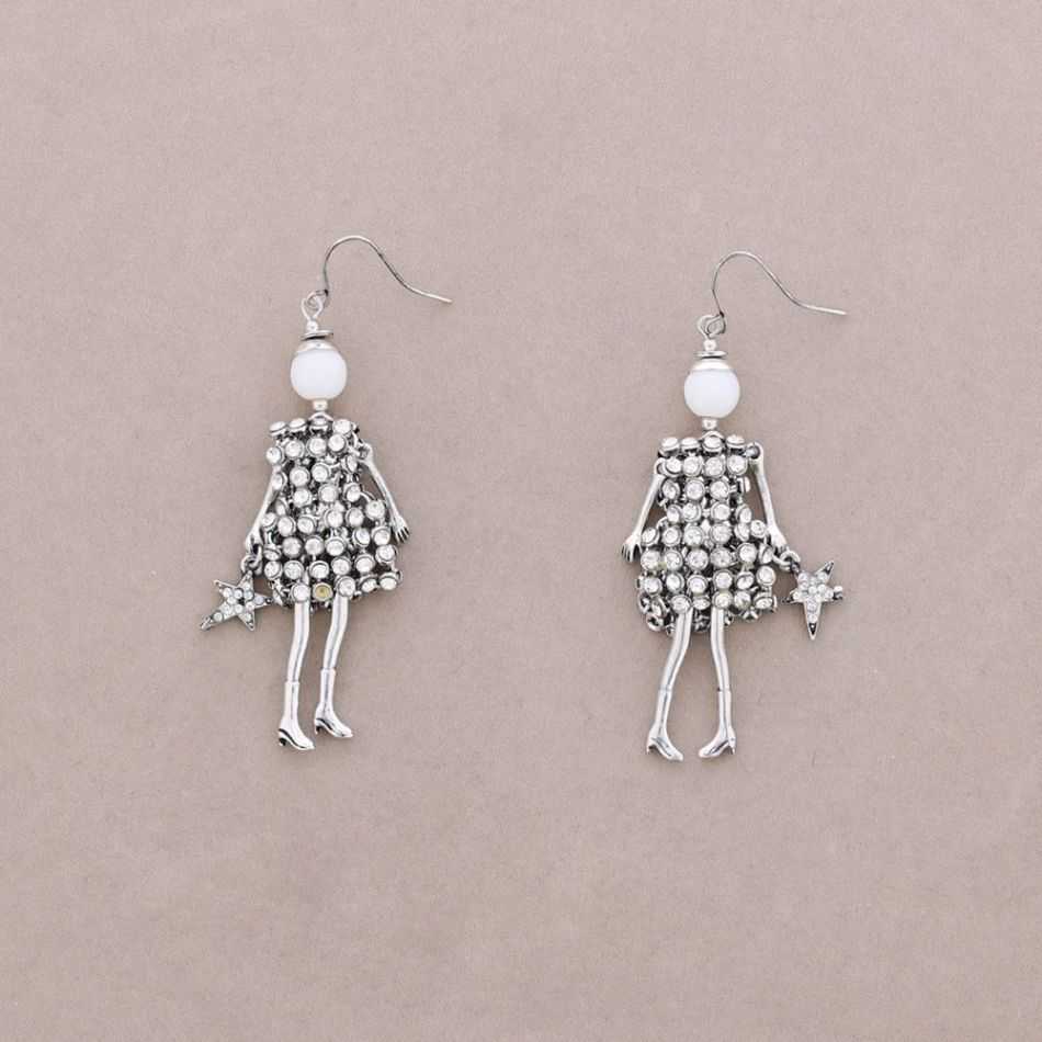 DOLL PENDANT EARRINGS