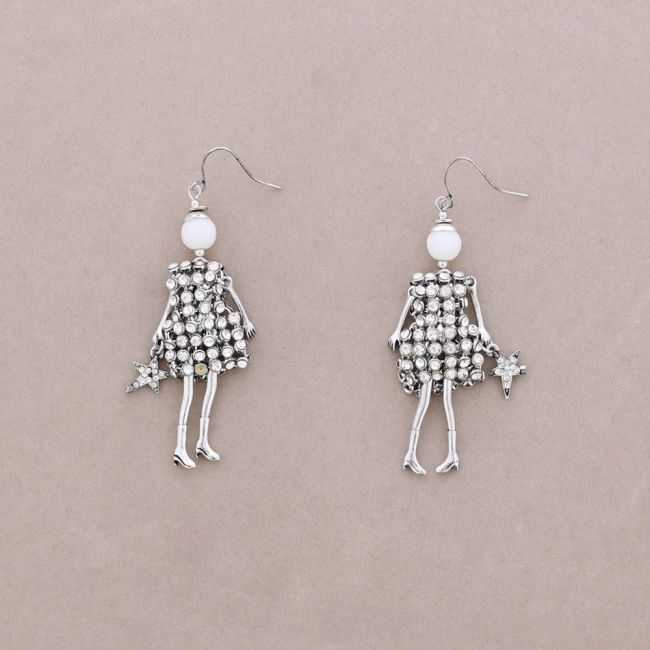 DOLL PENDANT EARRINGS