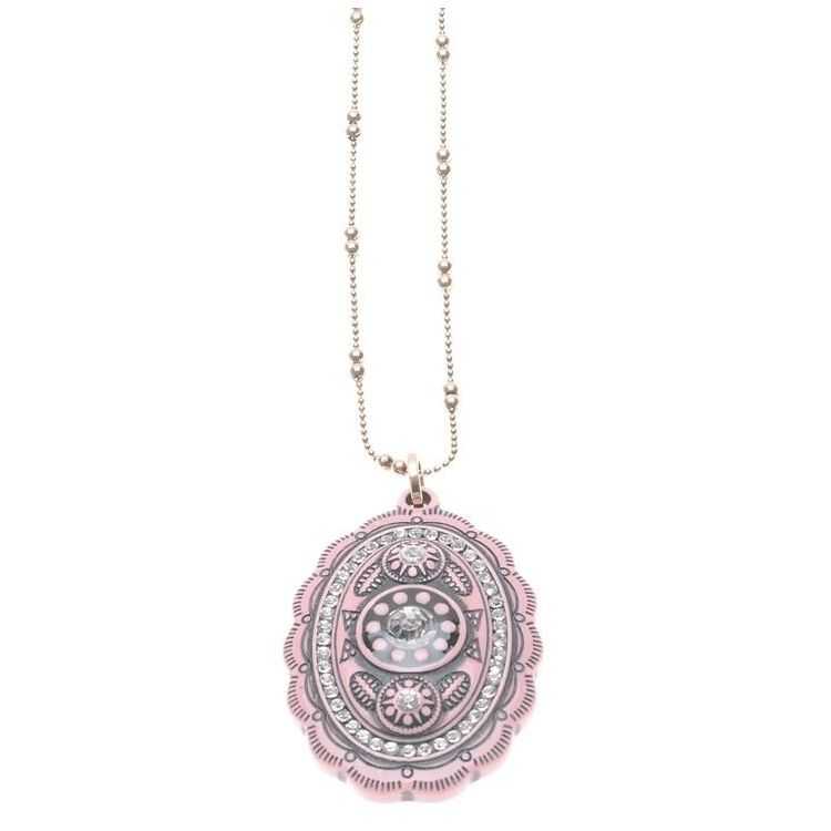 LONG RESIN PENDANT NECKLACE